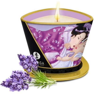 Shunga Lavender Massage Candle 170ML - image 1