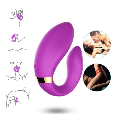 Armony Crescent Vibrator For Couples Remote Control Purple - image 2