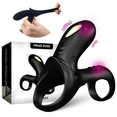Armony Ranger Double Vibrator Ring Couples Black - image 5