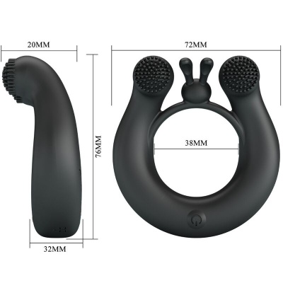 Pretty Love Dahlia Vibrating Ring w/ Clitoral Stimulator - image 6