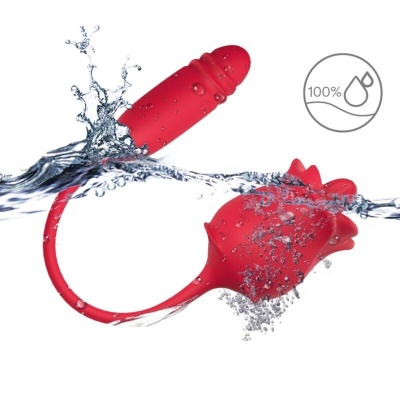 Armony 3-In-1 Pink Stimulator with Red Tail - image 3