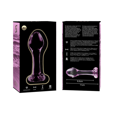 Model 2 Anal Plug Borosilicate Glass Pink 11 cm -o- 3.5 cm - image 6