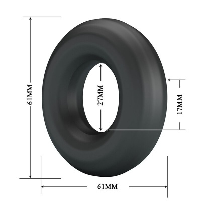 CRAZY BULL - Urban Super Soft Silicone Cock Ring Black - image 6