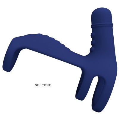 Pretty Love Elish Vibrating Ring with Extension Blue - image 5