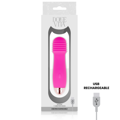 Dolce Vita Rechargeable Vibrator Three Pink - image 3
