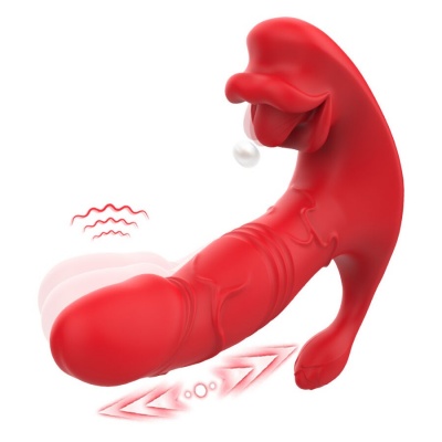 Armony Anal Vibrator Panty C and G-Spot Remote Control Red - image 5