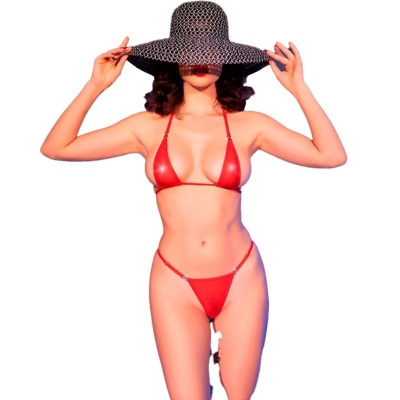 Chilirose Micro Bikini Red S/M - image 2