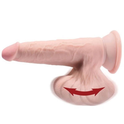 King Cock Plus 3D Dildo Swinging Balls 20.3 cm - image 4