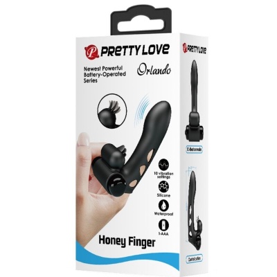 Pretty Love Orlando Black Vibrator Finger Cover - image 10