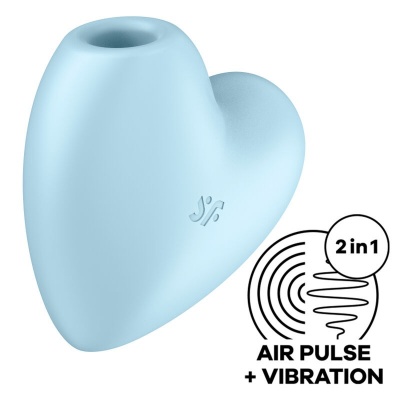 SATISFYER Cutie Heart Air Pulse Blue