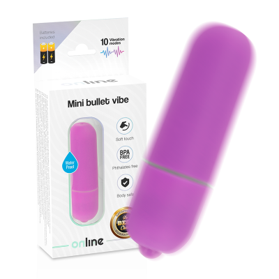 Online Mini Bullet Vibrator Purple - image 2