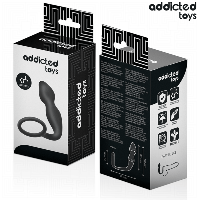 Addicted Toys Anal Plug with Ring Silicone Model 2 - image 6