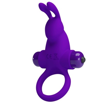 Pretty Love Purple Rabbit Vibrator Ring - image 2