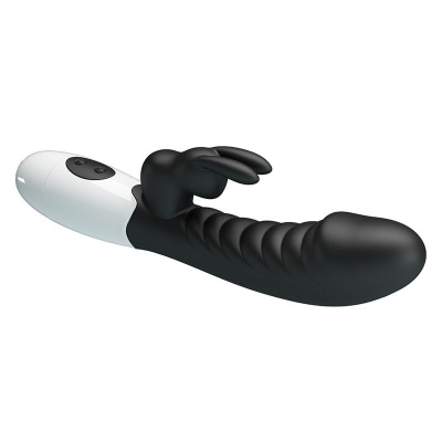 Pretty Love Naughty Bunny Rabbit Vibrator - Black - image 5