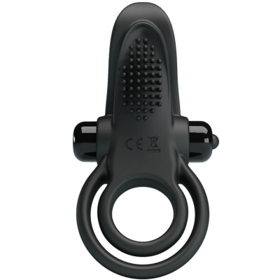 Pretty Love Double Vibrating Ring w/ Clitoral Stimulator - image 3