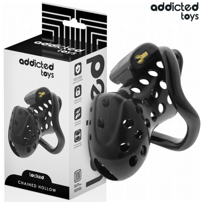 Addicted Toys Locked Chained Hollow Penis Cage 10.5cm