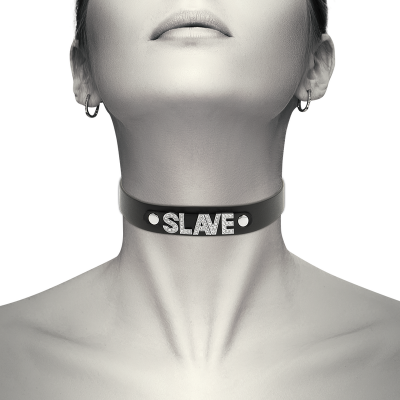 Coquette Chic Desire Slave Vegan Leather Choker - image 2
