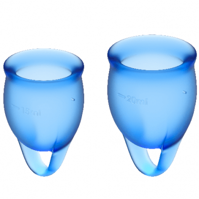 Satisfyer Feel Confident Cup Kit, Dark Blue
