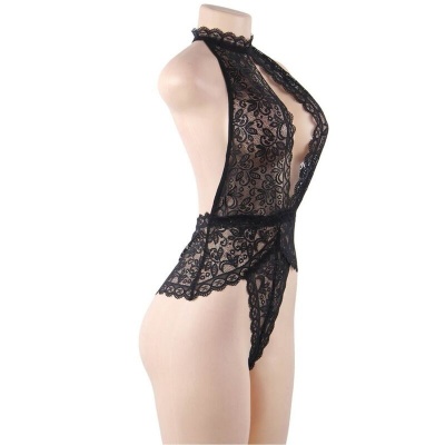 Sublime Lace Teddy Open Cup S/M - image 5