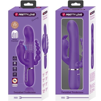Pretty Love Cammy Triple Vibrator 4-in-1 Purple - image 9