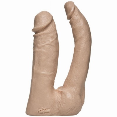 Foto van Doc Johnson - The Naturals Dubbele Dildo - Beige
