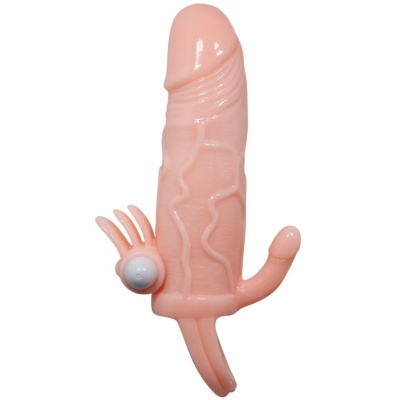 Baile Brave Man Penis Cover Dual Stimulation Flesh - image 4