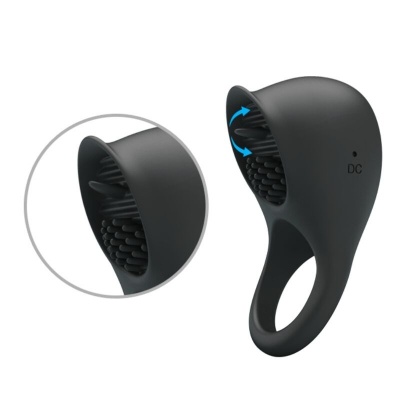 Pretty Love Vibrating Penis Ring with Tongue - image 5