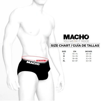 Macho Brief Underpants Dark Red XL - image 4