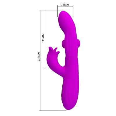 Pretty Love Yalanda Rabbit Vibrator - Purple - image 8