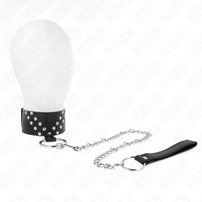 Necklace With Belt 65 CM With V Rivet Adjustable 36-43 CM X 5 CM - image 1
