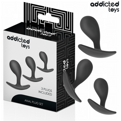 Addicted Toys Set of 3 Anal Plug Silicone Model 3 - image 2