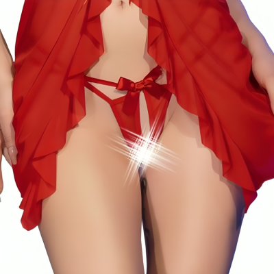 Chilirose CR 4696 Red Babydoll Thong Set S/M - image 2