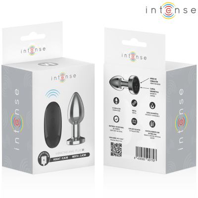 Intense Anal Plug Metal 10 Vibrations M with Remote - image 8