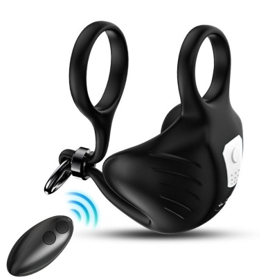 Armony Manta Scrotum Ring Remote Control Black