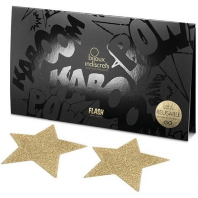 Bijoux Indiscrets Flash Golden Star Nipple Covers - image 4