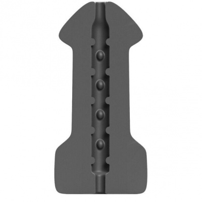 All Black Masturbator Hook-Up, 17cm - image 1