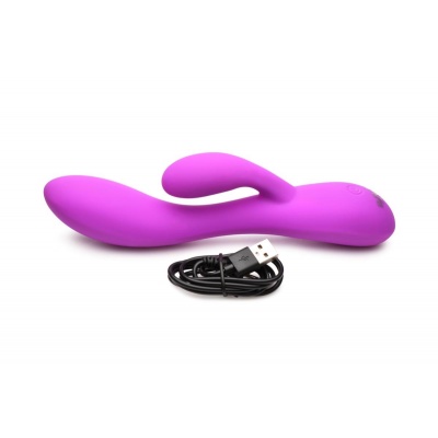 Foto van BANG! - Flexibele Rabbit Vibrator Duo Stimulatie - Paars
