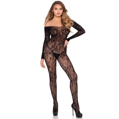 Leg Avenue 89366 Lace Bodystocking Black - image 5