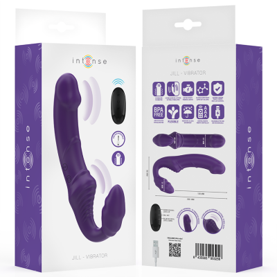 Intense Jill Double Vibrator 20cm - Purple Remote - image 8