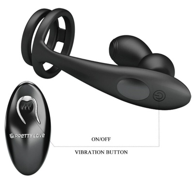 Pretty Love Marshall Penis Ring with Anal Plug - image 5