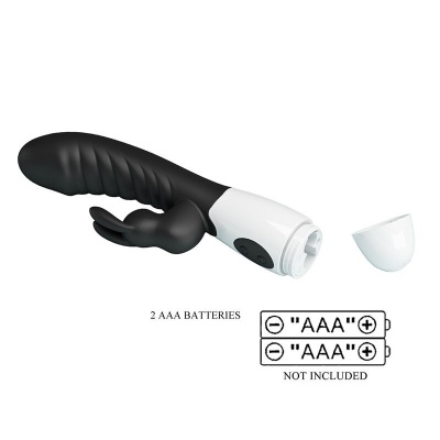 Pretty Love Naughty Bunny Rabbit Vibrator - Black - image 10