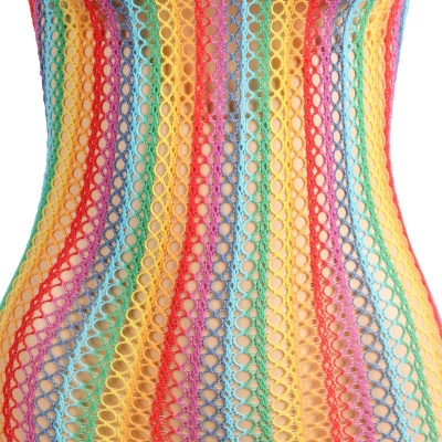 Subblime Rainbow Fishnet Dress, One Size - image 8