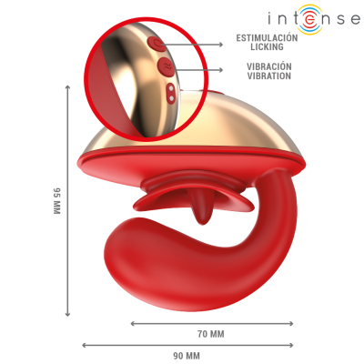 INTENSE Mariah U-Shape Vibrator 10 Modes Red - image 5