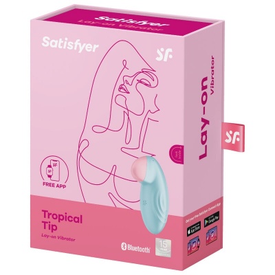Satisfyer Tropical Tip Lay-On Vibrator Blue - image 5