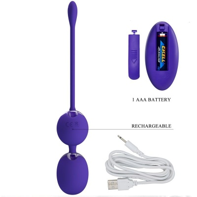 Pretty Love Willie Violet Remote Control Vibrating Balls - image 5