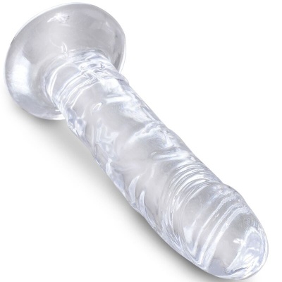 King Cock Clear Realistic Penis 15.5cm Transparent - image 3