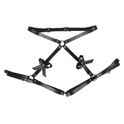 Subblime Leather Waist and Leg Harness Black - image 4