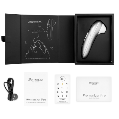 Womanizer Pro Clitoral Stimulator - Silver Grey - image 5