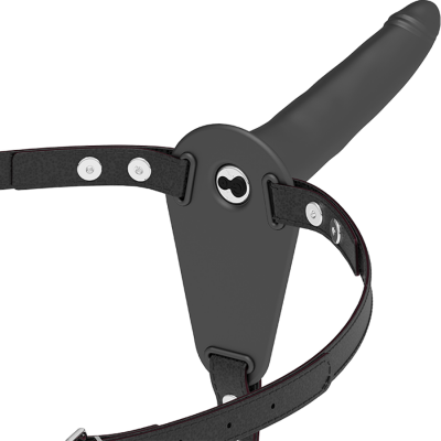 Fetish Submissive Harness Vibrator Black 15CM