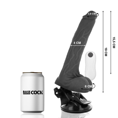 Basecock Realistic Vibrator Black 19 cm - image 2